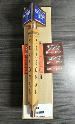 Sam Adams Beer Tap Handle Seasonal 14'' 3 Sided Winter Summer Ale Octoberfest