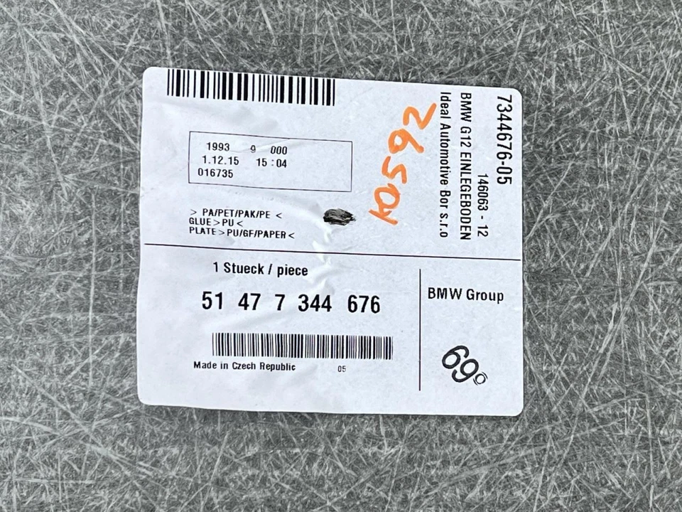 2016-2020 BMW 750i CARGO COVER BLACK TC:PNACY 4.4L AT AWD 72K -xDRIVE- 64908 Foto 2 de 4