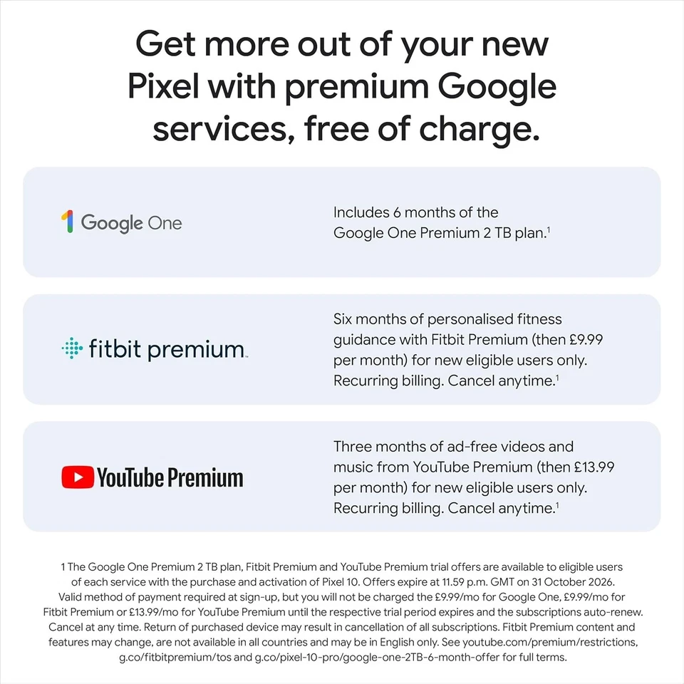 Google Pixel 10 128GB 12GB 6,3" 5G Unlocked Android Mobile Phone - Obsidian - Bild 3 von 4