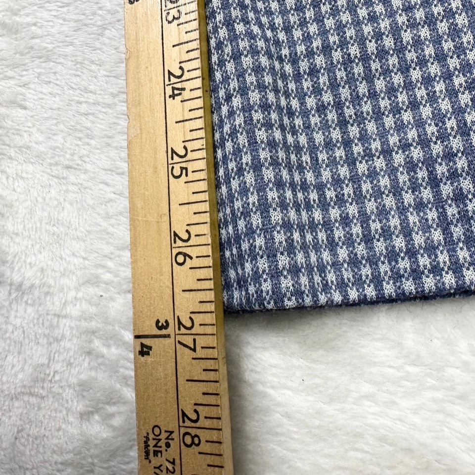 Vintage Hand Made Wide Leg Palazzo Pants Womens 27 W Blue Houndstooth High Waist - Image 4 of 4