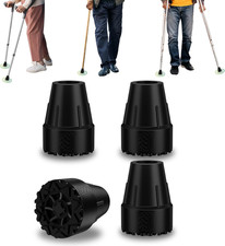 Rubber Cane Tips 3/4 Inch Heavy Duty Walking Cane Tips Non-Slip Sturdy Replaceme