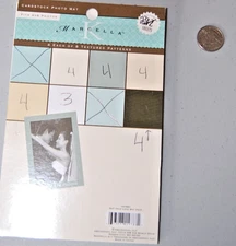 Marcella K paper photo mats 5x7" wedding true love neutrals 23 sheets textured