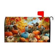 Fall Mailbox Covers Magnetic Standard Size 18 X 21 18 X 21 inch Burnt Orange