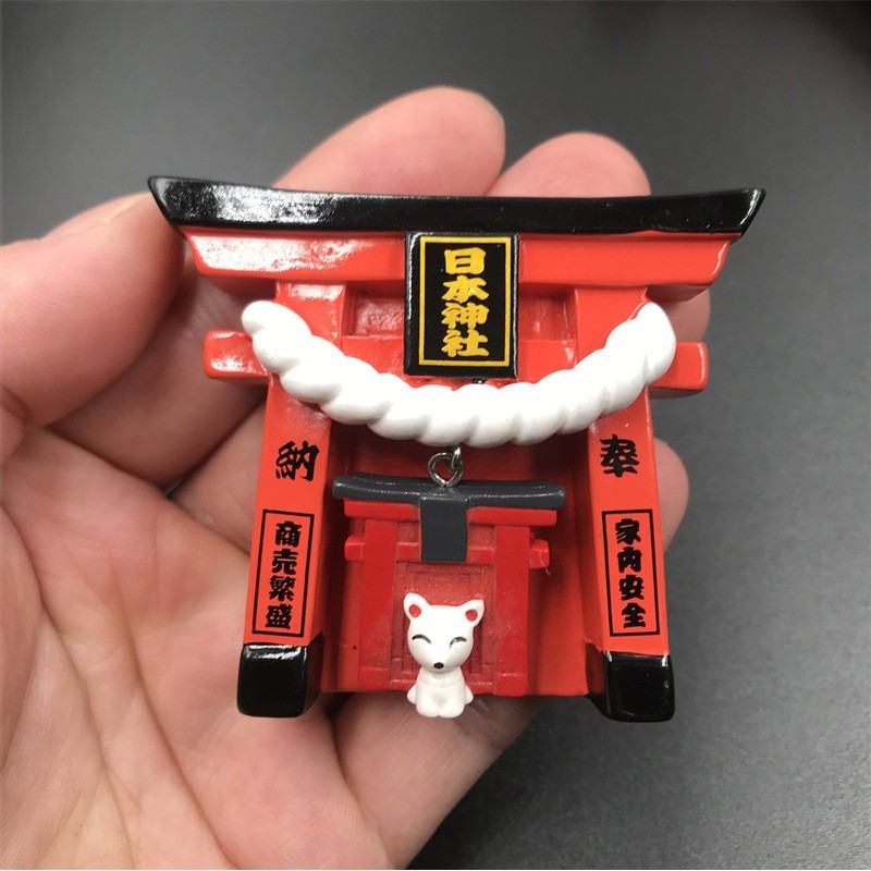 JAPAN SOUVENIR REFRIGERATOR MAGNET OKINAWA SAKURA KIMONO SAMURAI I