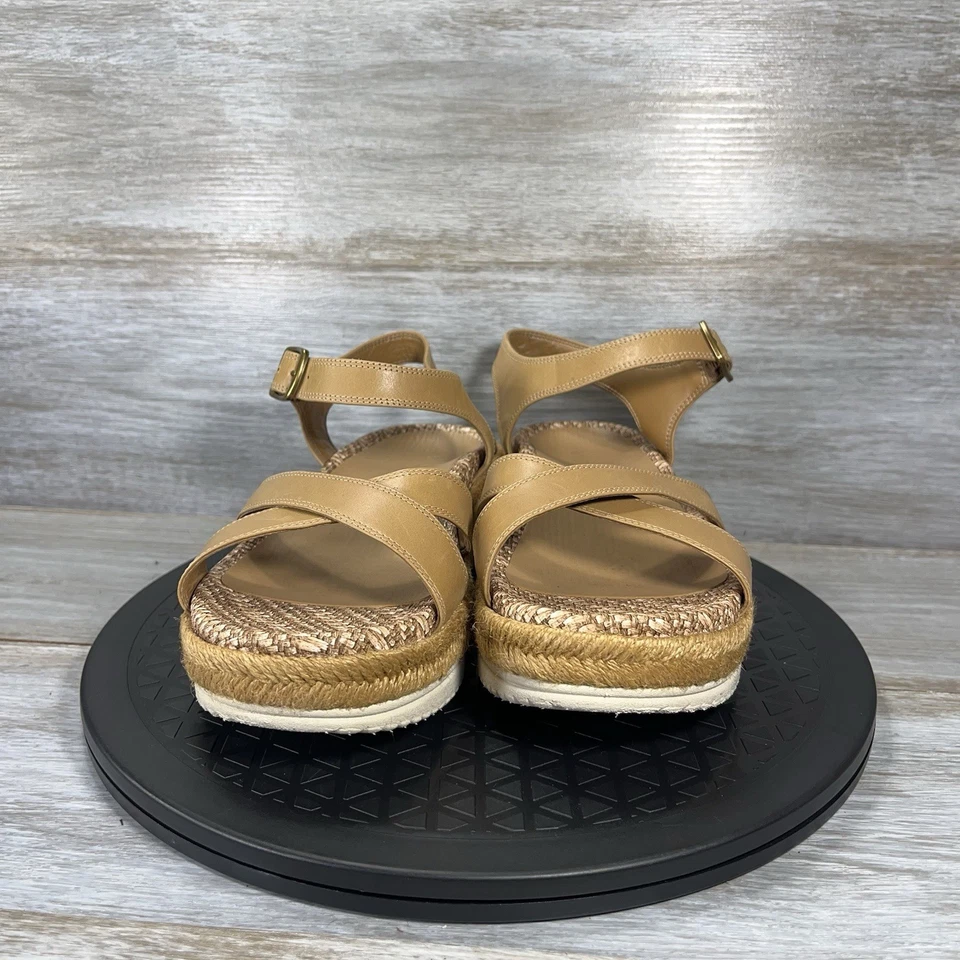 Sandalias Vionic para mujer Mar con plataforma de tiras de cuero tostado talla 7,5 Foto 2 de 4