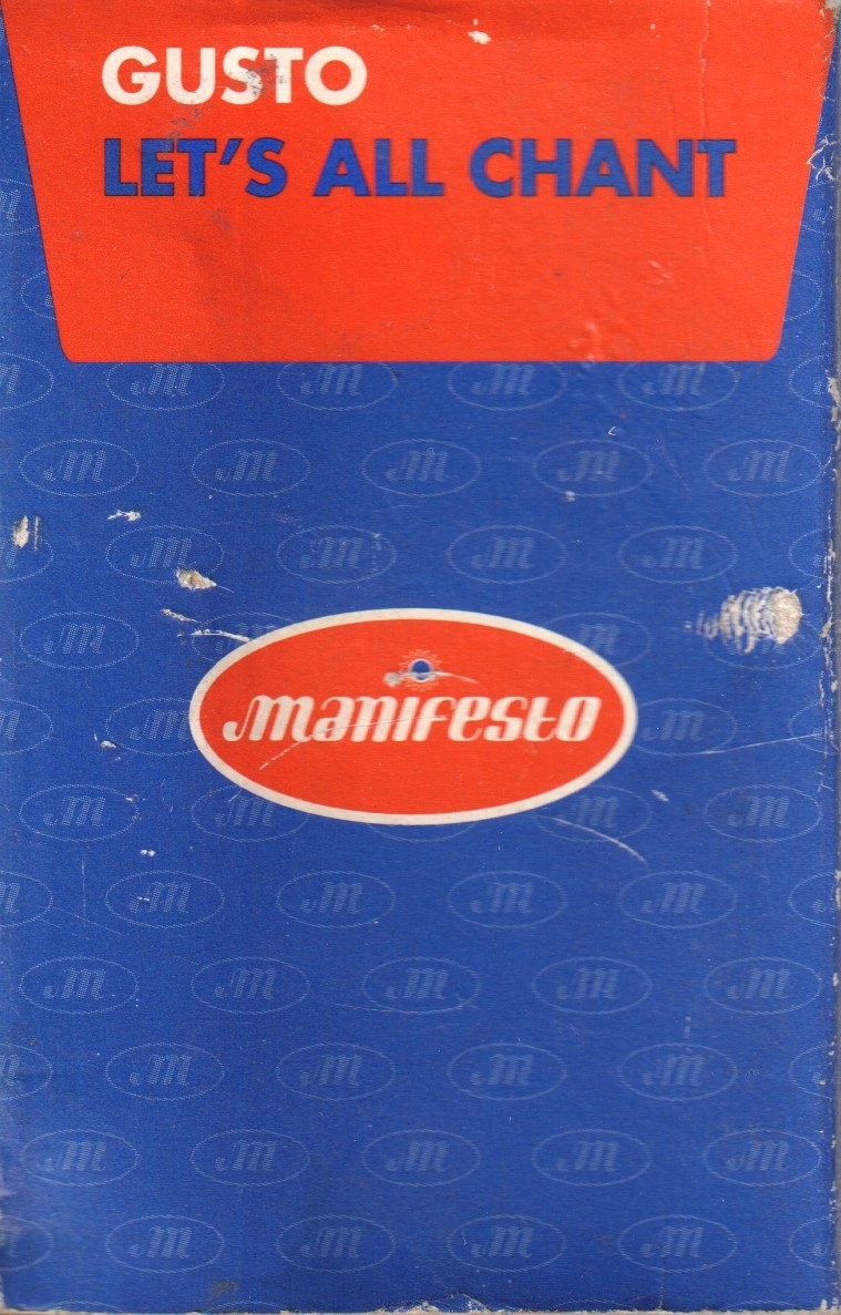 Gusto Let's All Chant cassette Europe Manifesto 1996 cassette single with card