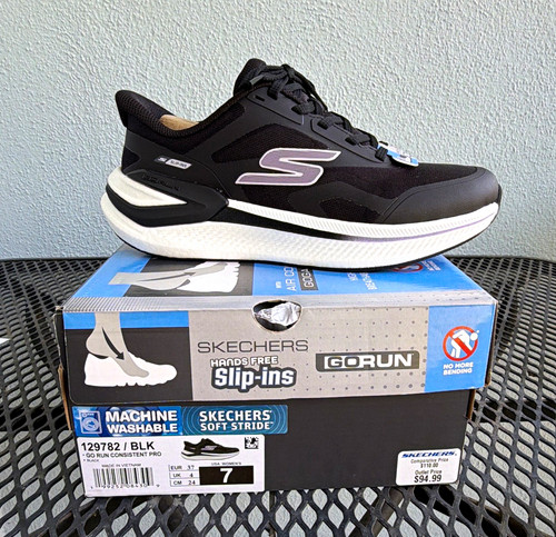 SKECHERS Hands Free Slip-ins GO RUN Consistent Pro Lace-Up Washable 129782