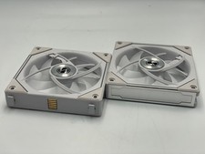 Lian Li UNI Fan TL LCD Wireless 120 ARGB Reverse Blade Fan, White - Pack of 2