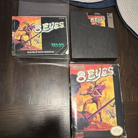 CIB 8 Eyes NES w/ Box & Manual NTSC-U/C (US/Canada) Action/Adventure TAXAN