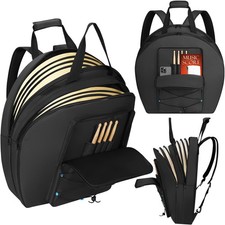 22 Cymbal Bag Backpack with Thick Padded Dividers, Double Layer Cymbal Gig Bag