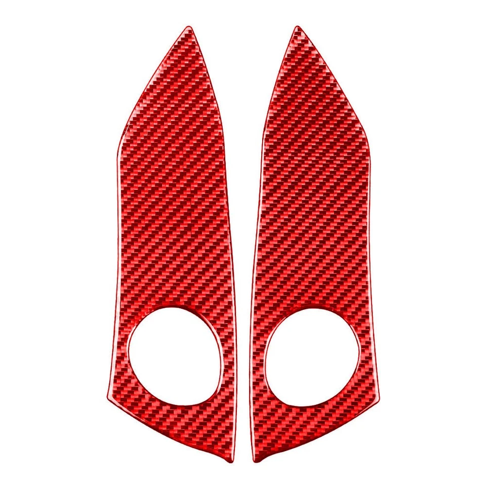 Carbon Fiber Emergency Warning Light Switch Cover Trim Fit Toyota RAV4 06-12 Red - Image 3 of 4