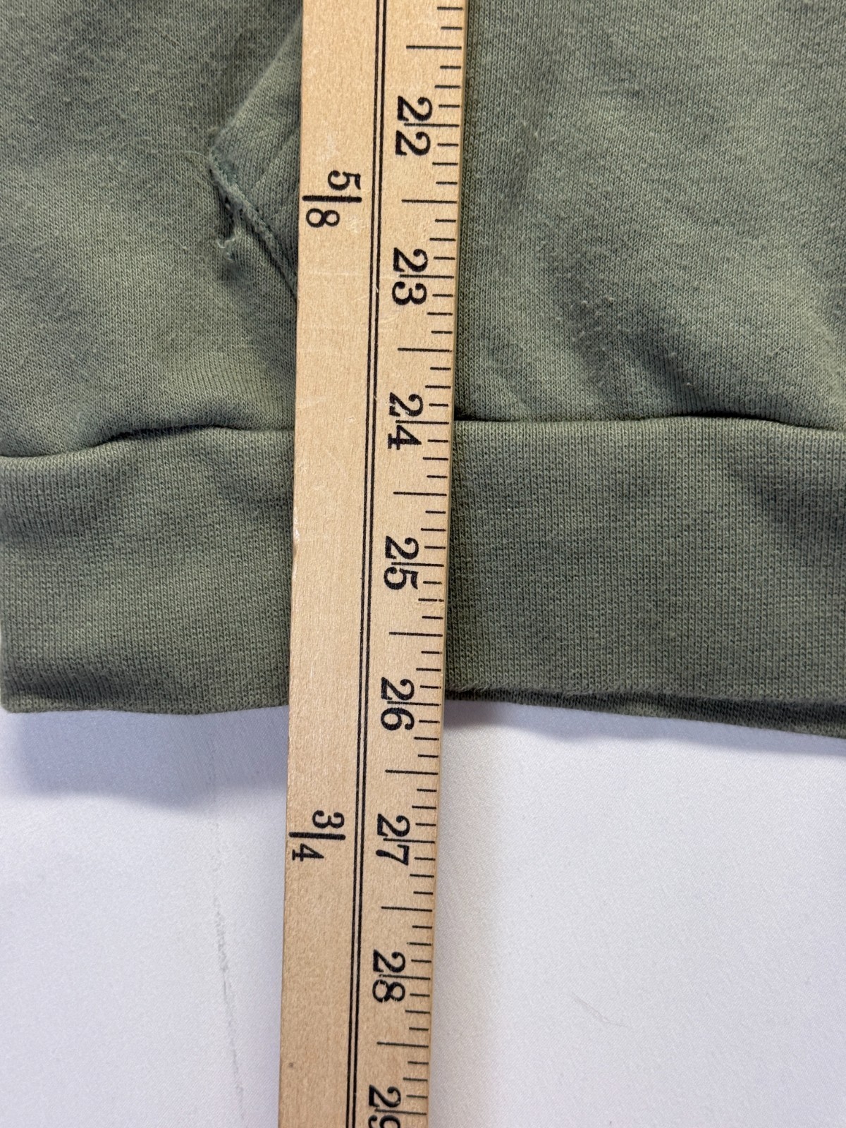 Adidas Essentials Hoodie Mens Small Olive Green Embroidered Logo Gym Training thumbnail 7