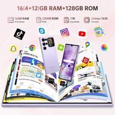 OUKITEL C62 Cell Phone 6.88" Dual Screen 16GB+128GB 5150mAh Android 15 T-Mobile