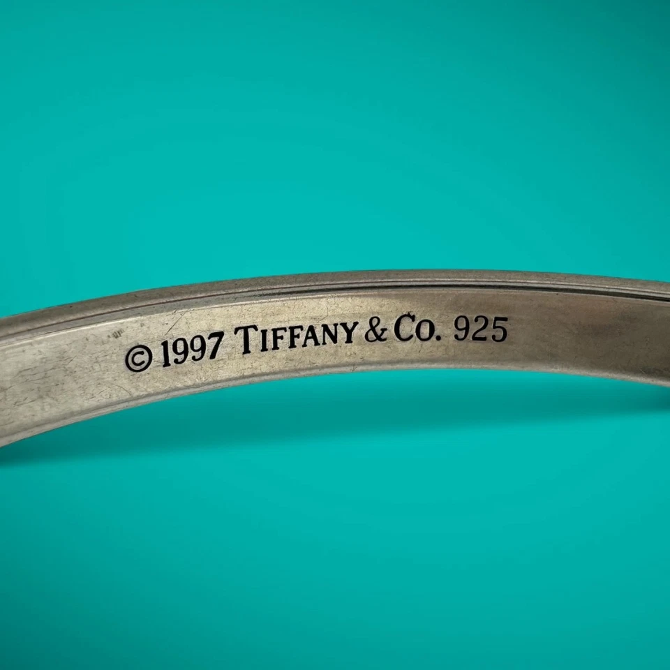 Brazalete Brazalete Vintage Tiffany & Co. Plata de Ley 1837 7.5" Foto 4 de 4