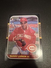 1987 Donruss - Barry Larkin #492 Rookie HOF 