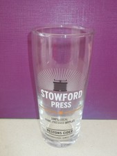 2x Stowford Press by Westons Cider half pint glasses Xmas Pub Bar Birthday