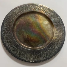 Vintage Sanborn Mexican Made Sterling Silver Six Inch Plate Signed