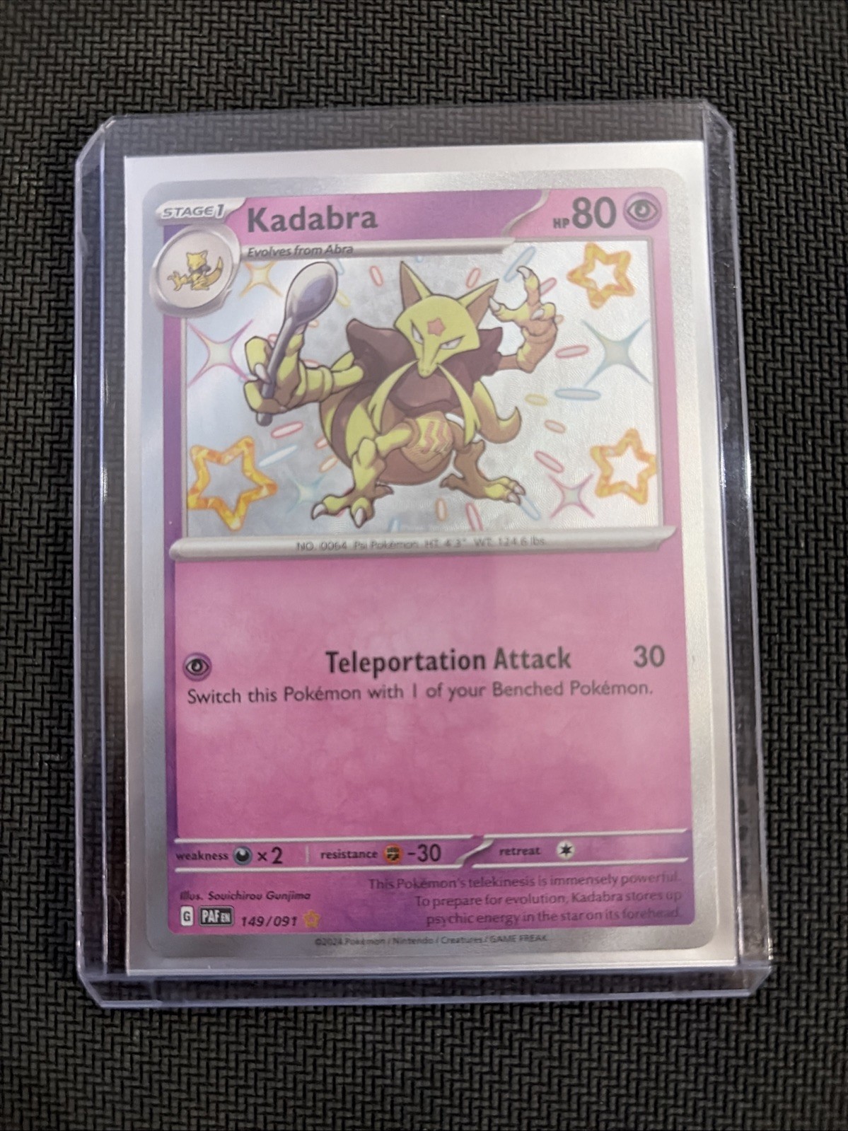 Kadabra SV: Paldean Fates 149/091 Shiny Rare Pokémon TCG