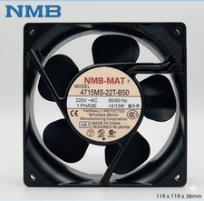 NMB Minebea 4715MS-22T-B50-B00 AC Axial Fan 220V-240V 13W 120 x 38mm Cooling RH