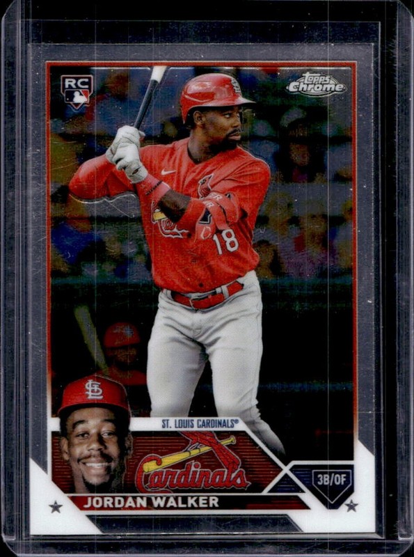 2023 Topps Chrome Jordan Walker RC Rookie #209 Cardinals