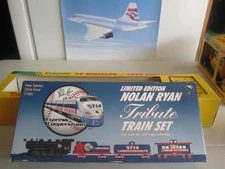 LIMITED EDITION NOLAN RYAN TRIBUTE TRAIN SET H.O. SCALE NEW IN BOX GREAT GIFT