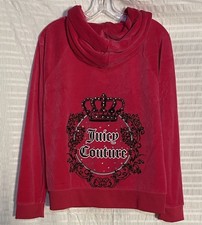 Juicy Couture Fuchsia Velour Jacket size L