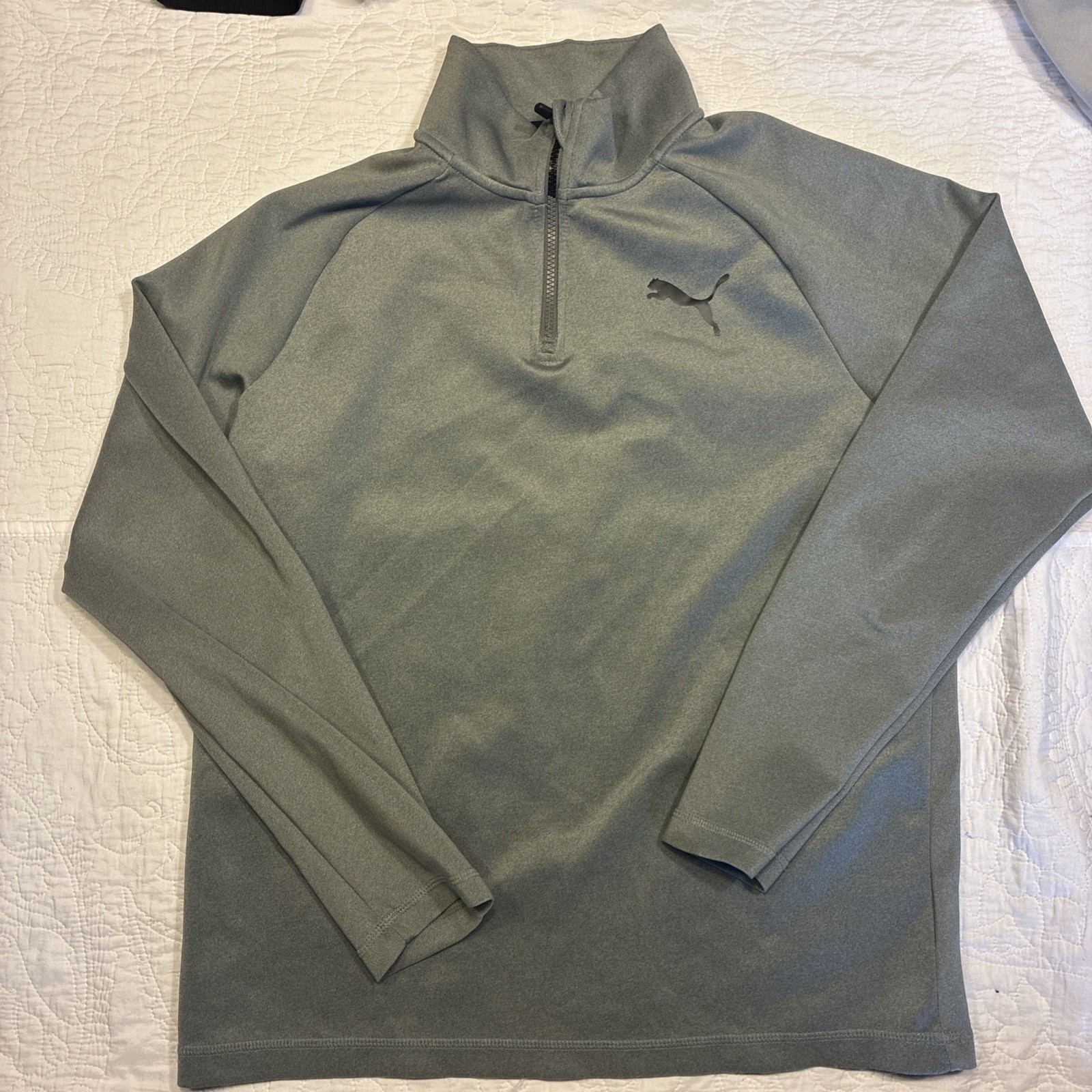 Puma Gray Quarter-Zip Pullover - image 1