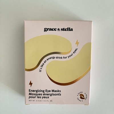 Grace & Stella Energizing Eye Masks 6 Pairs NEW Sealed Under Eye Patches