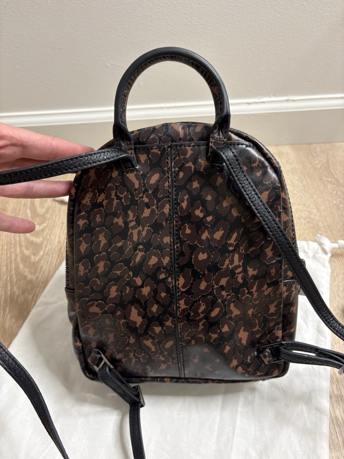 Hammitt Shane Leopard Backpack EUC - image 5