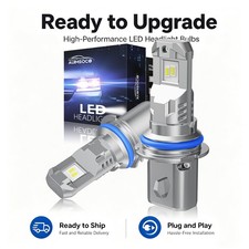 For Mazda 323 Dx 1990-1995 2x Led Headlights High Low Bulbs 6000k Plug And Play