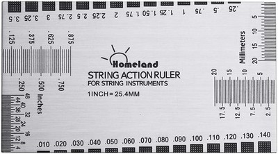 Edelstahl Saitenlineal für Gitarre, Messwerkzeug für Gitarrenbauer, Akustik &