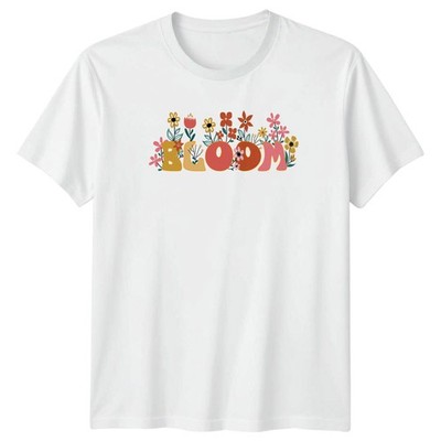 Bloom Damen T-Shirt Retro Blumen Natur 2026 Geburtstag Geschenk für Sie