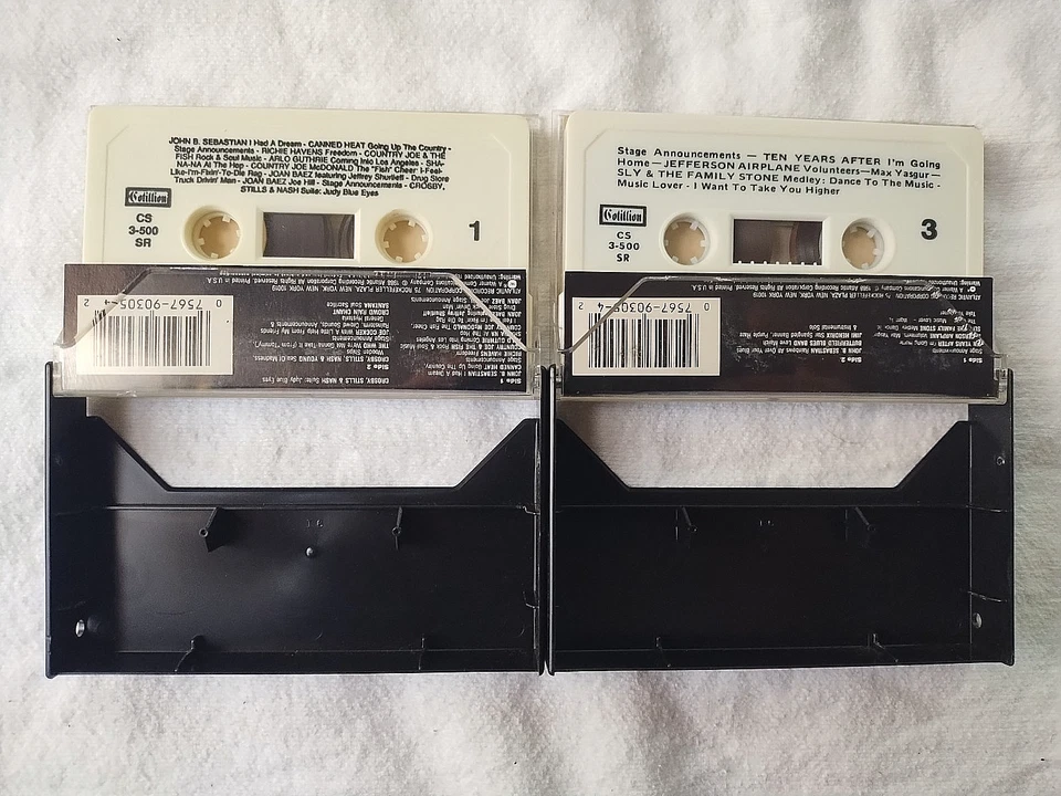 WOODSTOCK PART 1 & 2 - CASSETTE TAPES - MUSIC FROM THE ORIGINAL SOUNDTRACK  - Image 4 of 4