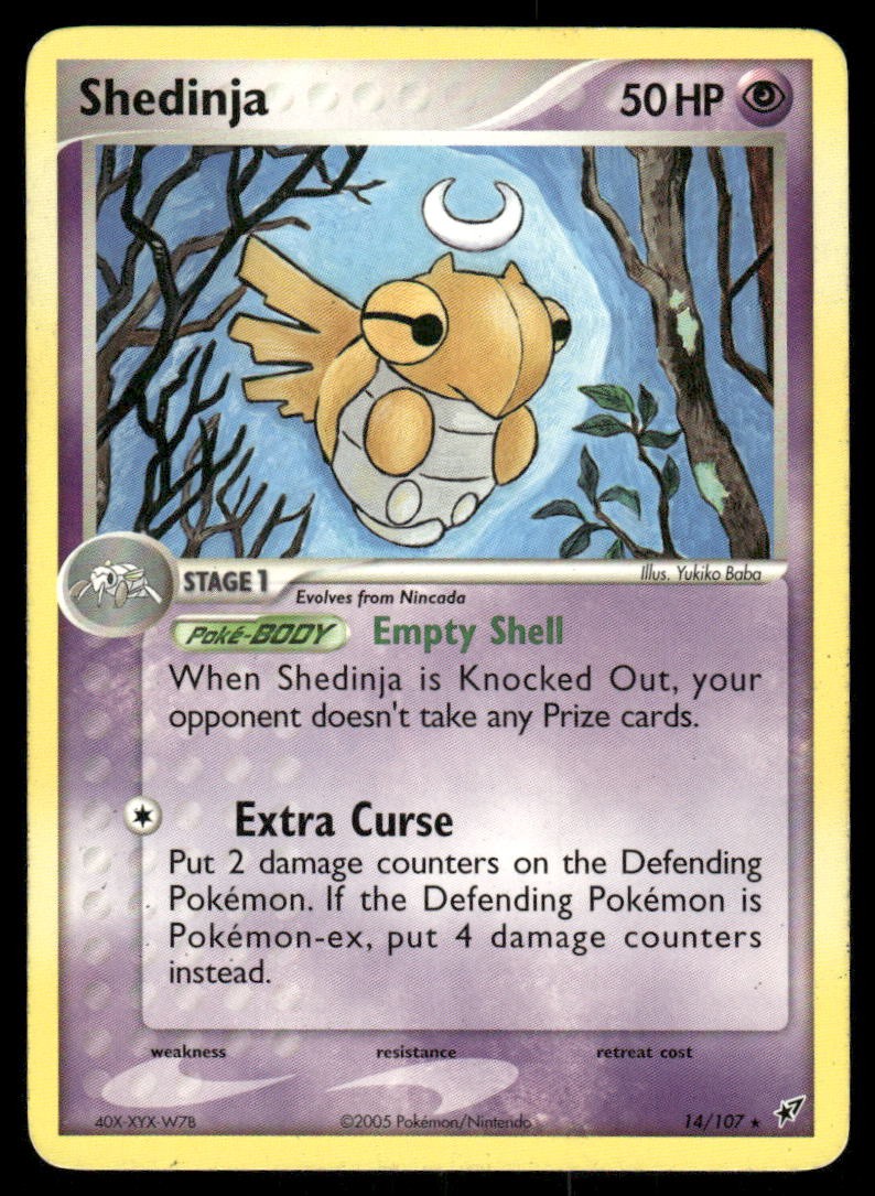 Pokemon Shedinja Rare Deck Exclusives 14/107 DMG