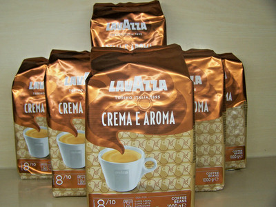    6 x 1 Kg LAVAZZA Caffè Crema E Aroma Bohnen MDH: 08 / 2027   