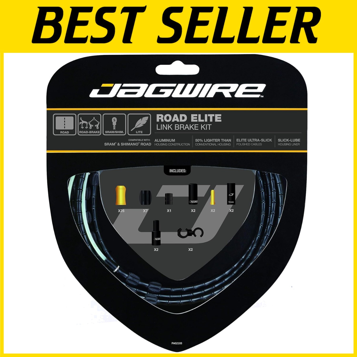 Road Elite Brake Cable Kit - Improved Performance