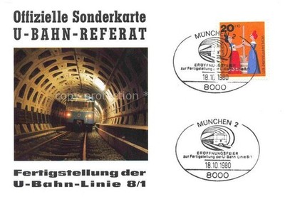 U-Bahn Subway Underground Metro Referat Linie 8/1 West Muenchen
