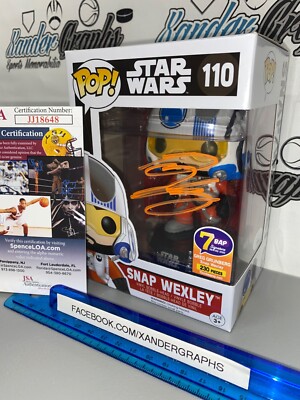 GREG GRUNBERG SNAP WEXLEY #110 7BAP X-WING SIGNED AUTOGRAPHED FUNKO POP-JSA COA