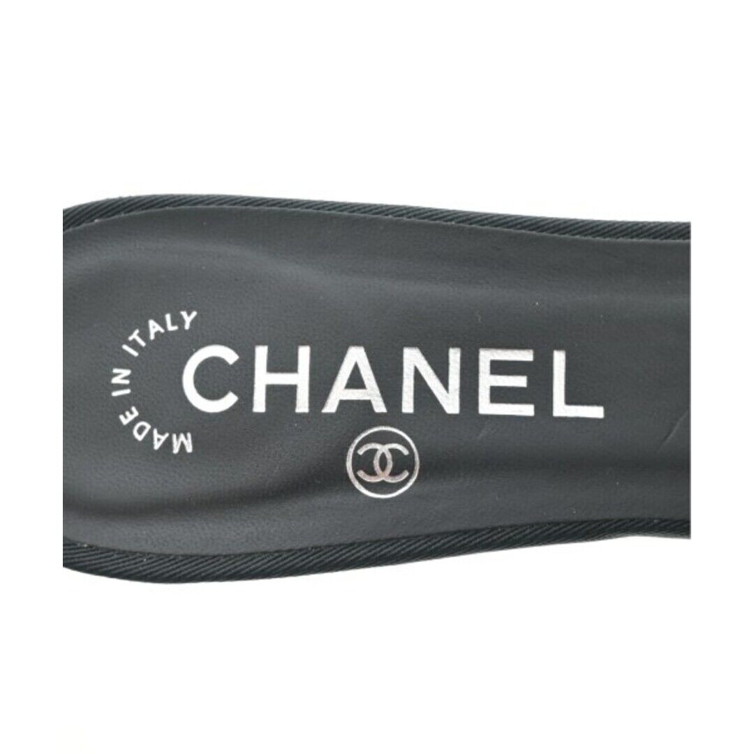 CHANEL Black Sandals Spring Summer beautiful item Size37.5 CHANEL Black Sandals Spring Summer beautiful item Size37.5