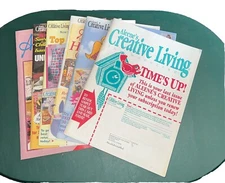 Aleene’s Creative Living Vntg 1997 Craft Magazines-6:Feb,July,Aug-Oct,Summer 97