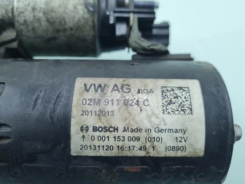 02M911024C Motor Arranque para VOLKSWAGEN TIGUAN (5N2) T1 BlueMotion 2014 121216 - Imagen 3 de 9