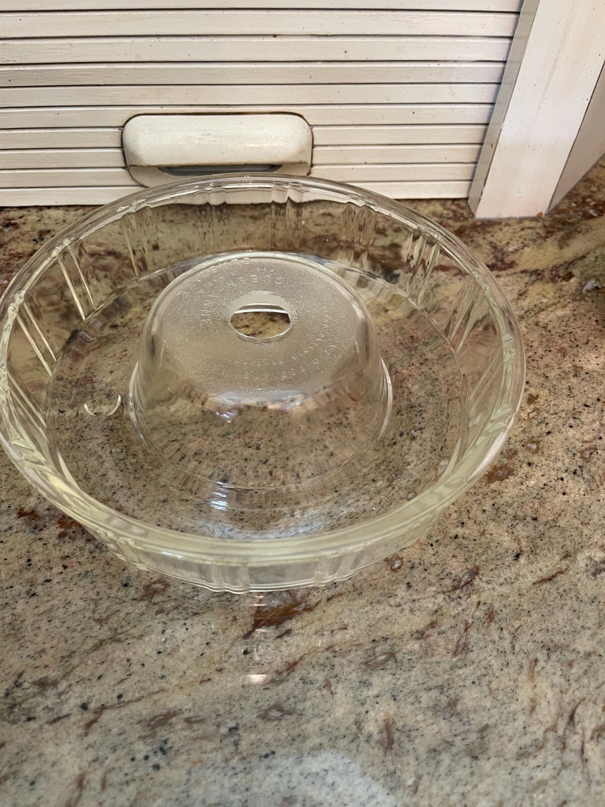 McKee Glass Queen Anne Glasbake 1940's Punch Bowl Ice Ring Cranberry