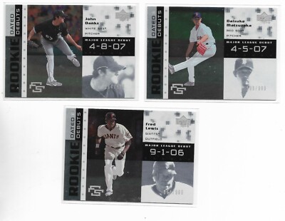 2007 Upper Deck Future Stars ROOKIE DEBUTS Pick-A-Card Danks Daisuke Matsuzaka +