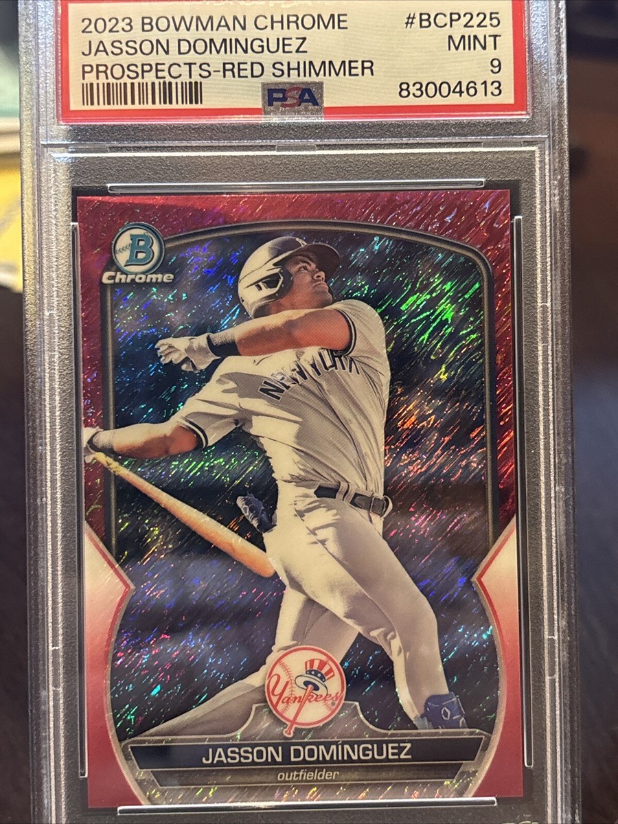 2023 Bowman Chrome Jasson Dominguez Red Shimmer /10 BCP225 Yankees 