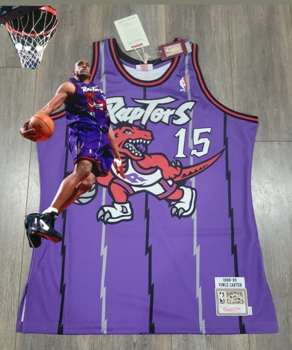 Mitchell & Ness Vince Carter Toronto Raptors 1998/99 Throwback Authentic  Jersey - Purple