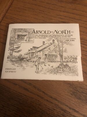 Vintage Advertising Brochure Arnold and North Fireplace Equipment w/ 57 Cards