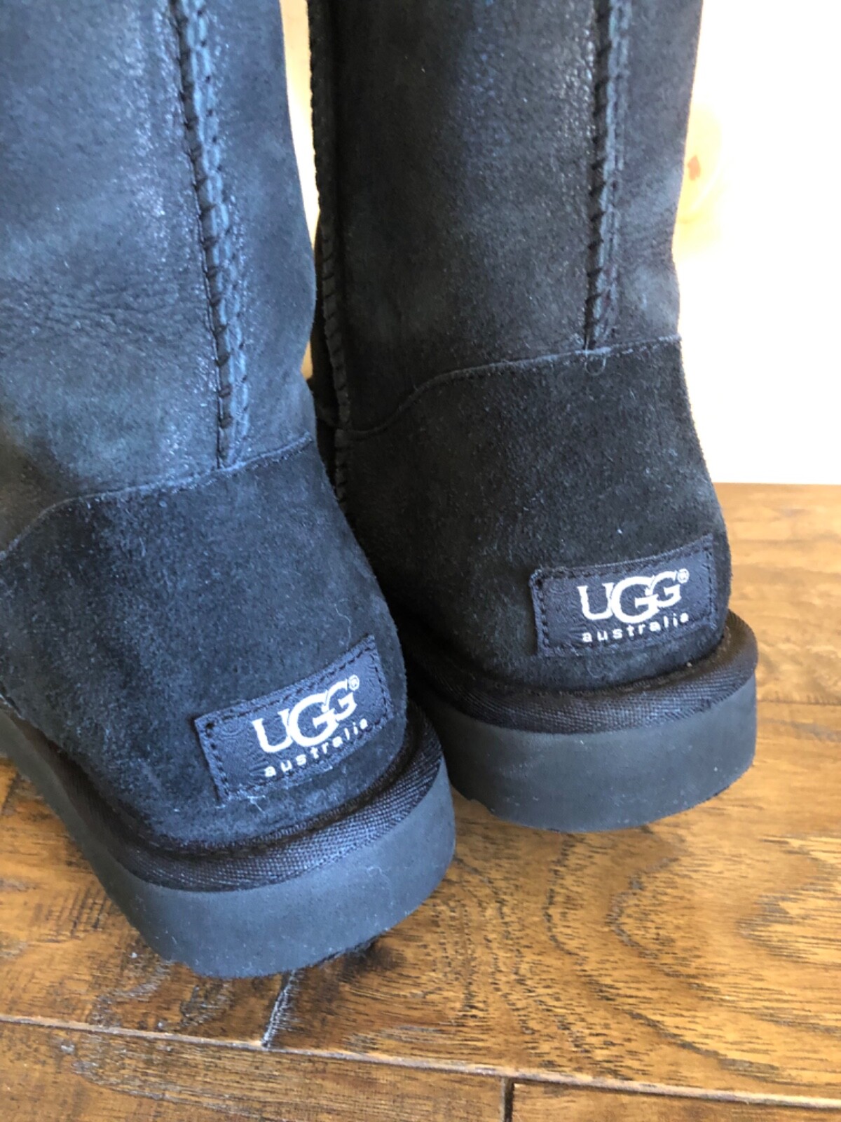 UGG OVER THE KNEE BAILEY BUTTON  BOMBER BOOTS 7 HOLOGRAM  Tall EXCELLENT RARE image 5