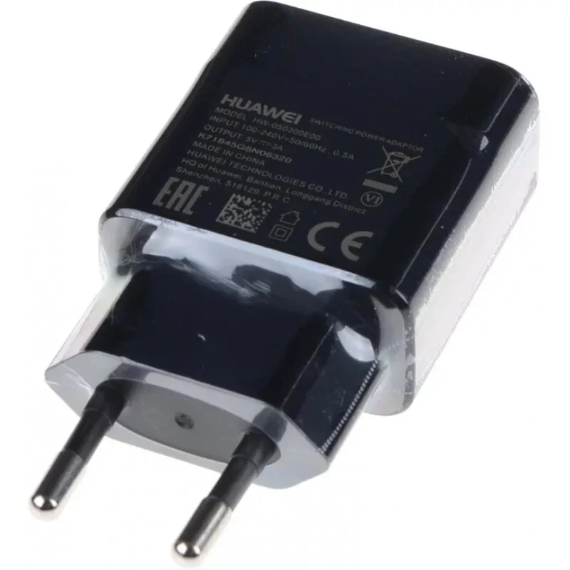 Huawei 3Amp Fast EU 2 Pin Charger 18w for P40 Pro P30 Pro P30 Honor - Black - Image 3 of 3