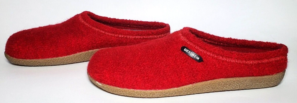 Giesswein Men's Wool On Slippers, Size US 11 / EUR Red | eBay