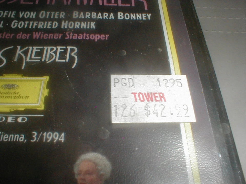 Deutsche DGG Strauss DER ROSENKAVALIER Classical Opera SEALED NOS VHS VCR Tape - Image 3 of 4